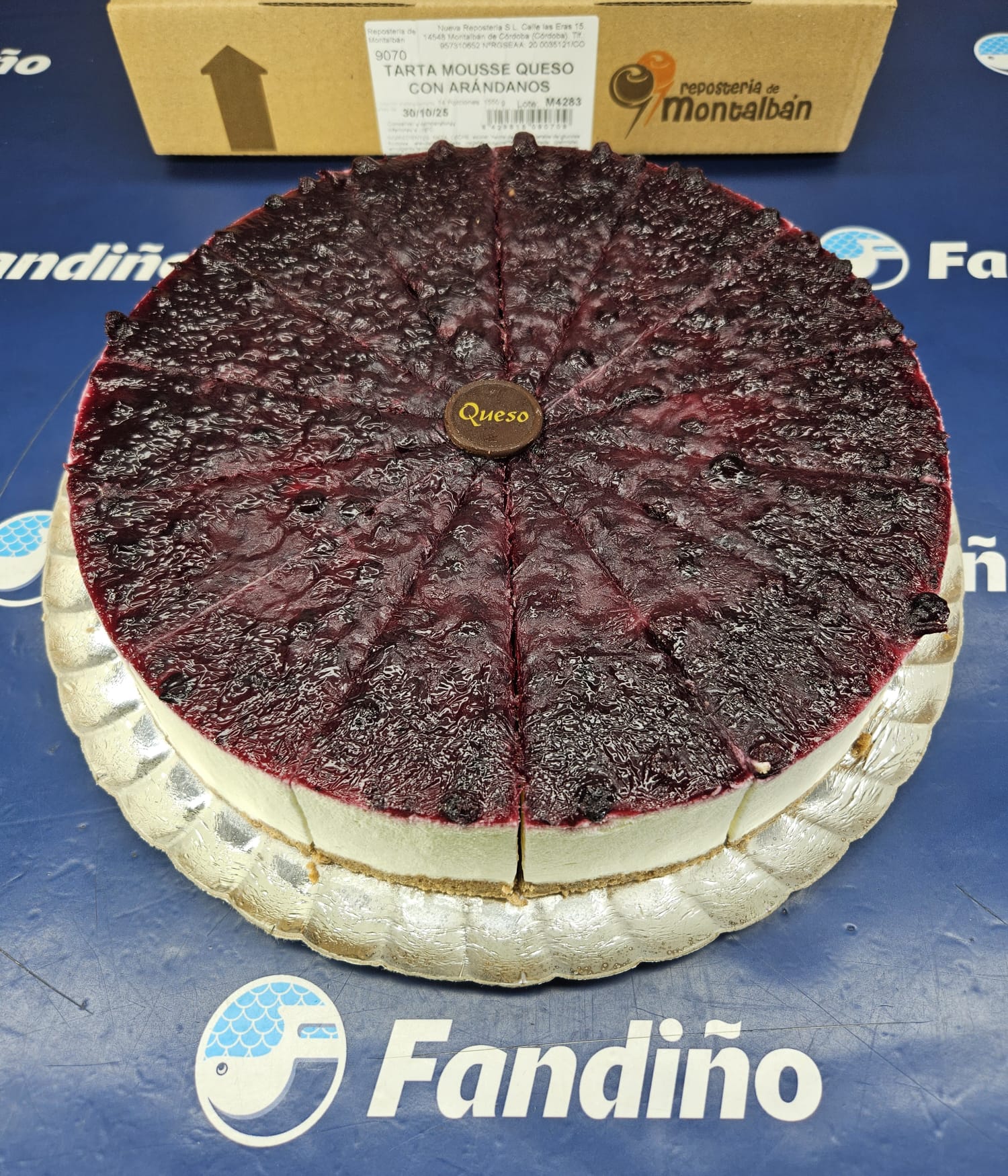 TARTA DE QUESO CON ARANDANOS