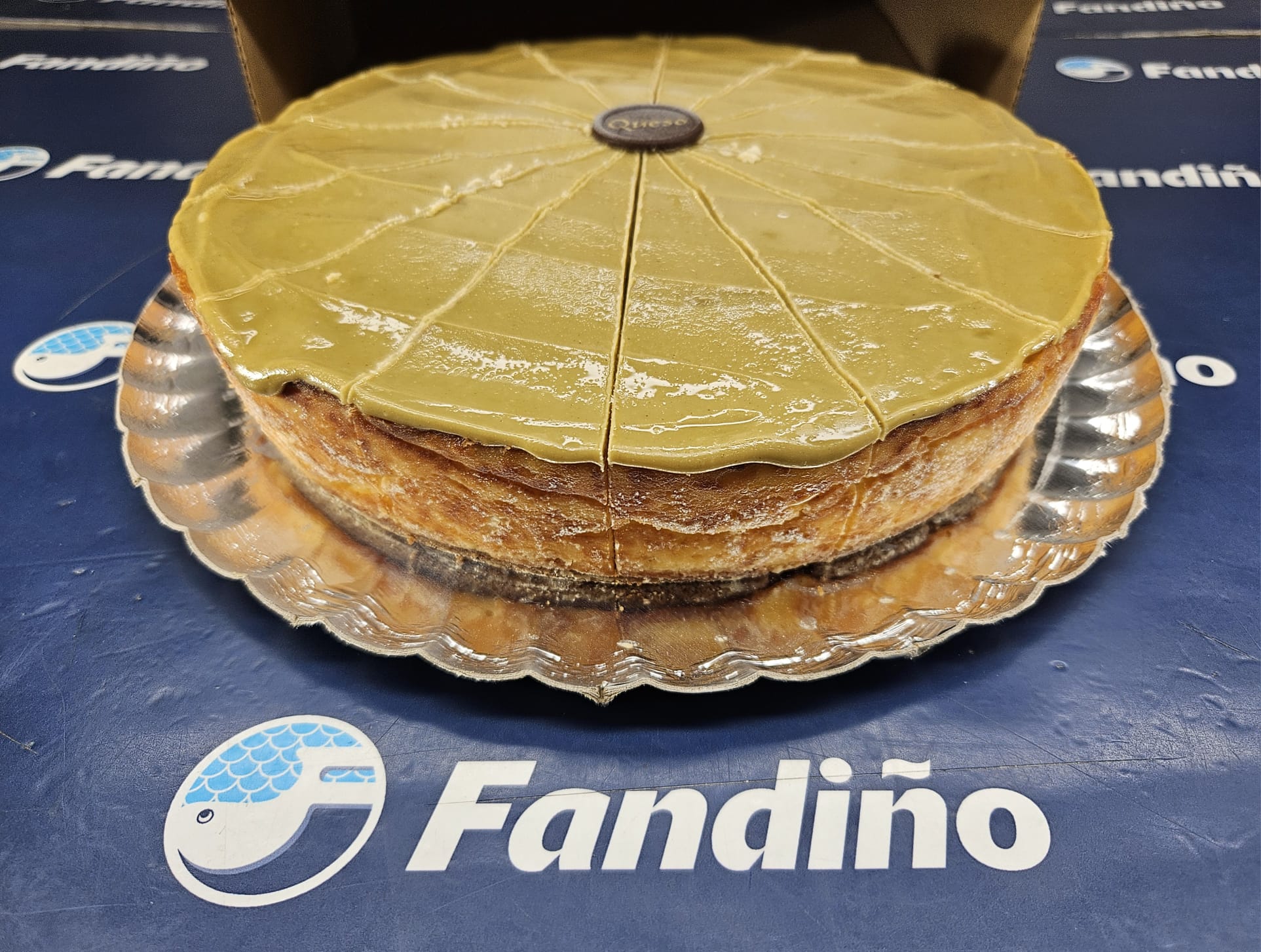 TARTA QUESO CREMINO PISTACHO